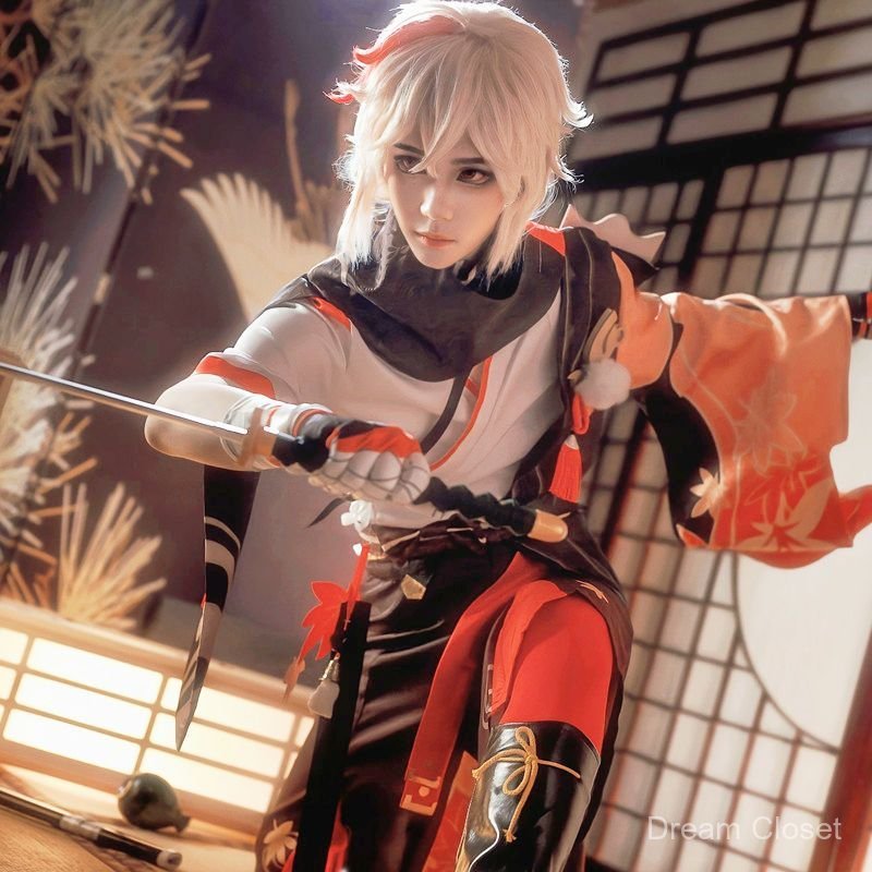 Trang phục cosplay Genshin Impact Kaedehara Kazuha full set samurai phong cách anime game