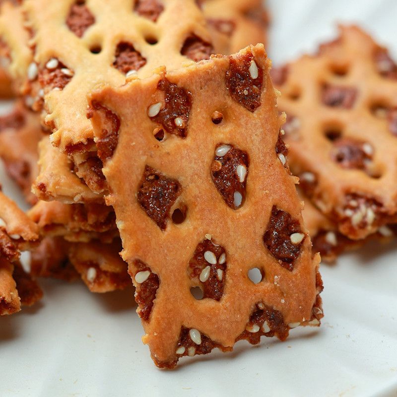 X Crisp Kee Brown Sugar Crisp Biscuits Sesame Flavor Biscuits Brown Sugar Crisp Biscuits Đồ ăn nhẹ t