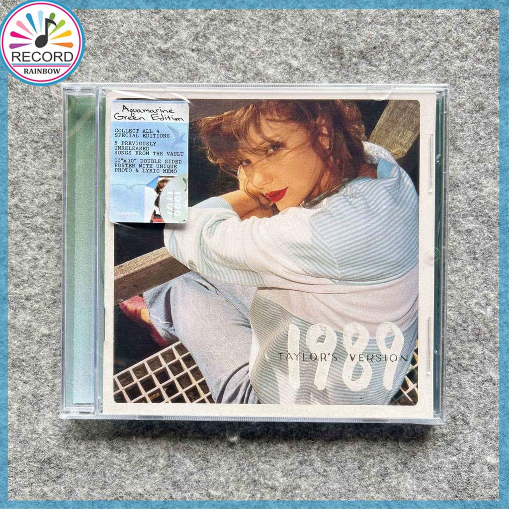 Taylor Swift 1989 Phiên bản của Taylor Aquamarine Green Poster Edition Album CD gốc Kín Thương hiệu 
