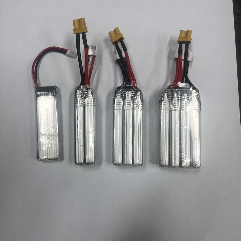 Pin năng lượng cao thông qua pin máy761855. 650mah60C3.8v Điện áp cao 1S / 2S / 3S / 4S