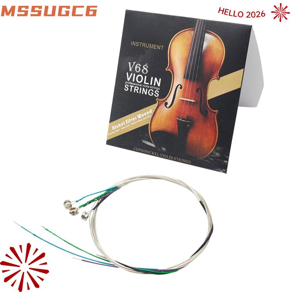 Bộ dây đàn violin IMSSUG, Dây thép không gỉ màu sắc hỗn hợp Bộ dây đàn violin, Dây đàn Fiddle bền tr