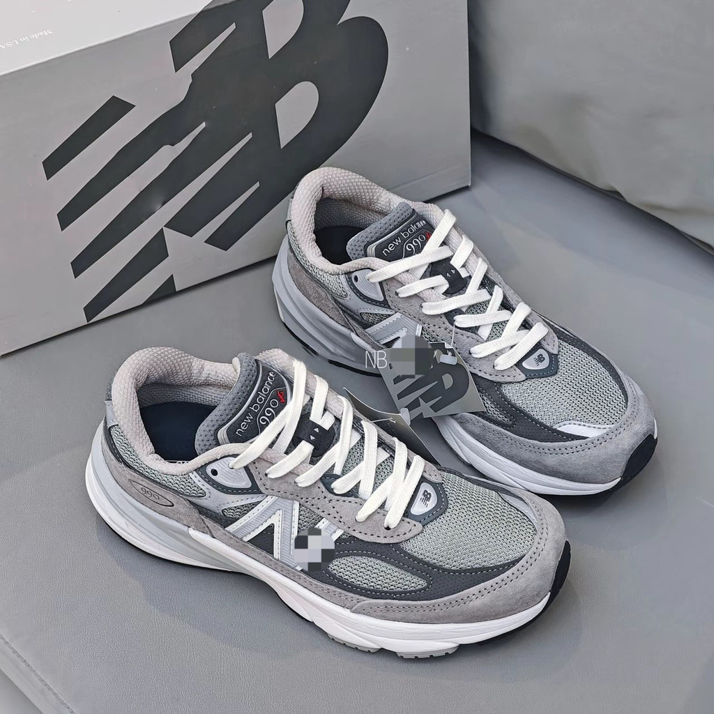 990v6 Thoải Mái Đa Năng Thoáng Khí Chống Mài Mòn Retro Bố Giày Nam Nữ Đi Lại Giải Trí Thể Thao