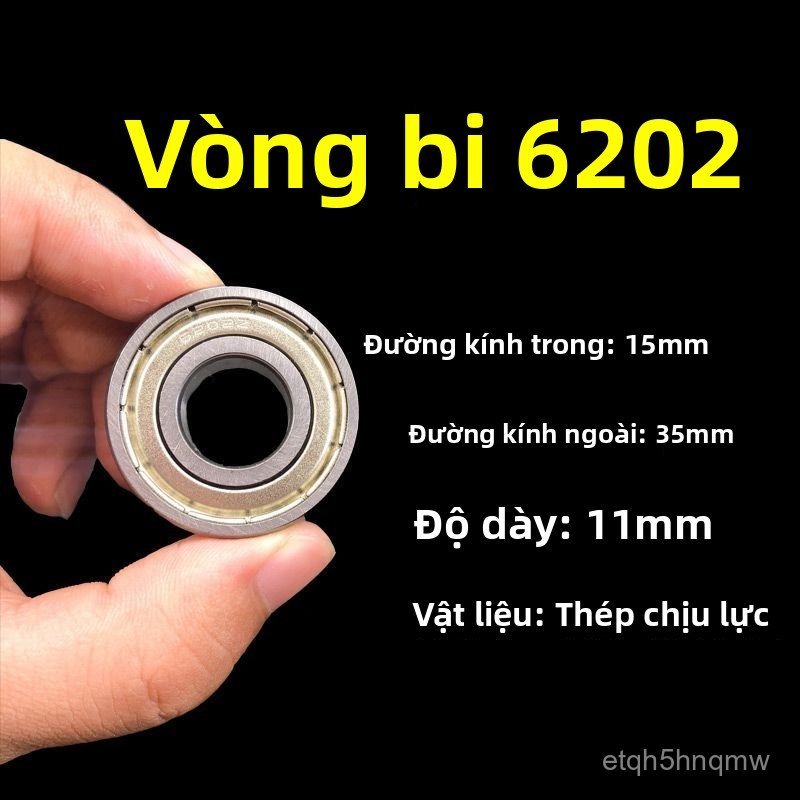 Vòng bi 6202 chính hãng Cáp Nhĩ Tân chất lượng chuẩn 6202RS 6202ZZ tốc độ cao bền bỉ giao nhanh