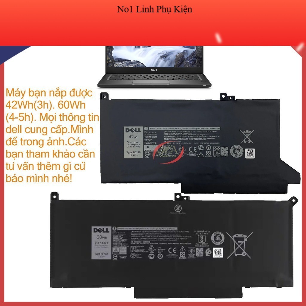 Pin Thay Thế Laptop cho Dell Latitude 7390