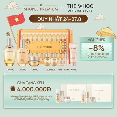 [THE WHOO OFFICIAL] Bộ dưỡng ẩm chống lão hóa Đông y WHOO Gong Jin Hyang Firming