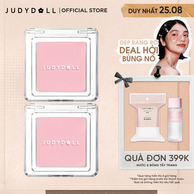 [Combo 2] Phấn Má Hồng JUDYDOLL 2g Đơn Sắc Mịn Lì Chuẩn Màu Trang Điểm Tự Nhiên Lâu Trôi Bền Màu