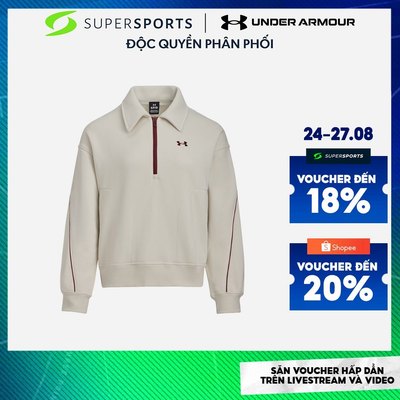 Áo Nỉ Nữ Under Armour Chinese New Year Heavy Weight Terry 1/4 Zip - Be - 6006009-279 ADS10 LS400