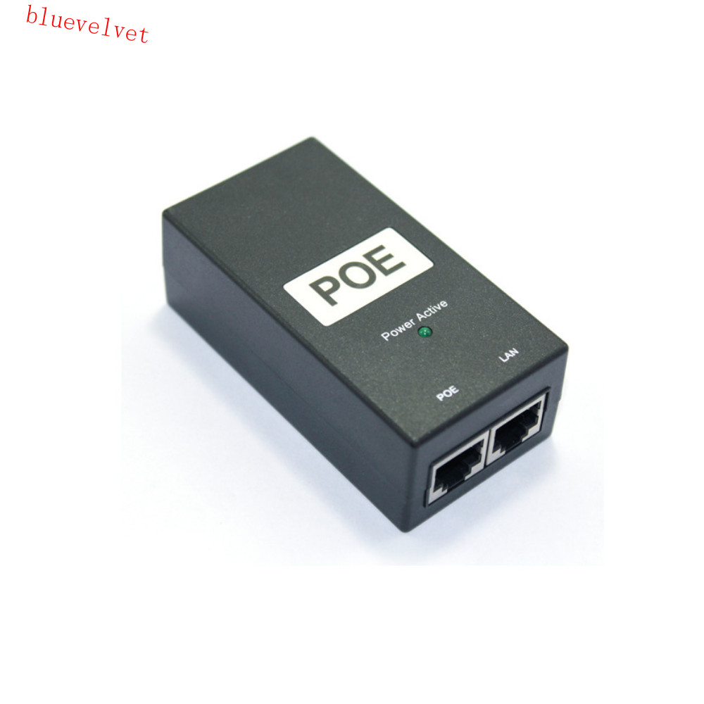 BLUEVELVET POE Power Injector, 24V / 48V 0.5A IEEE802.3af / tại POE Power Supply, Router Power Suppl