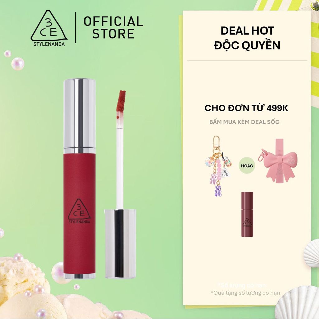 Son kem bùn mịn lì 3CE Hazy Lip Clay