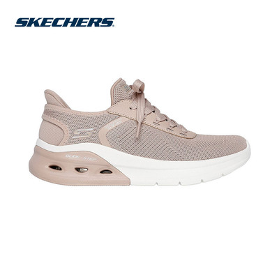 Giày Thể Thao Nữ Skechers Slip-ins BOBS Sport Arc Waves 2.0 Now It Thường Ngày-117638-TAN Memory Foam