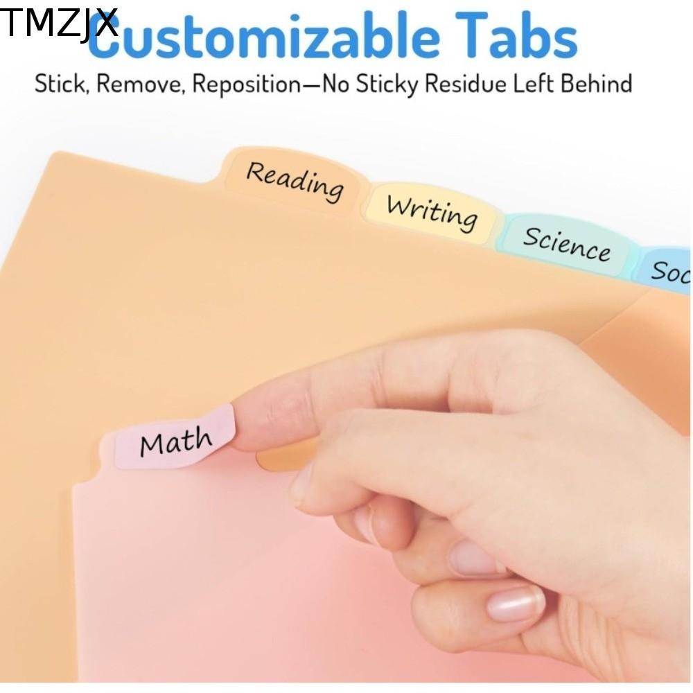 TMZJX Loose Leaf File Organizers, Pastel Colors Write and Erase Binder Dividers, Nhựa nhẹ Multi-Pock