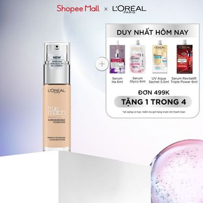 Kem nền lâu trôi dạng lỏng L'Oreal Paris True match Blendable Foundation 30ml
