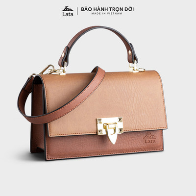 Túi Lata (Thời trang nữ dự tiệc phối khóa - Túi đeo chéo da HN86)