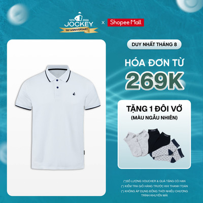 [NEW] Áo Polo Nam Jockey Poly Quickdry Thêu Logo Half Boy - J1313