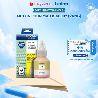 Mực in phun 5,000 trang (vàng) Brother BT5000Y
