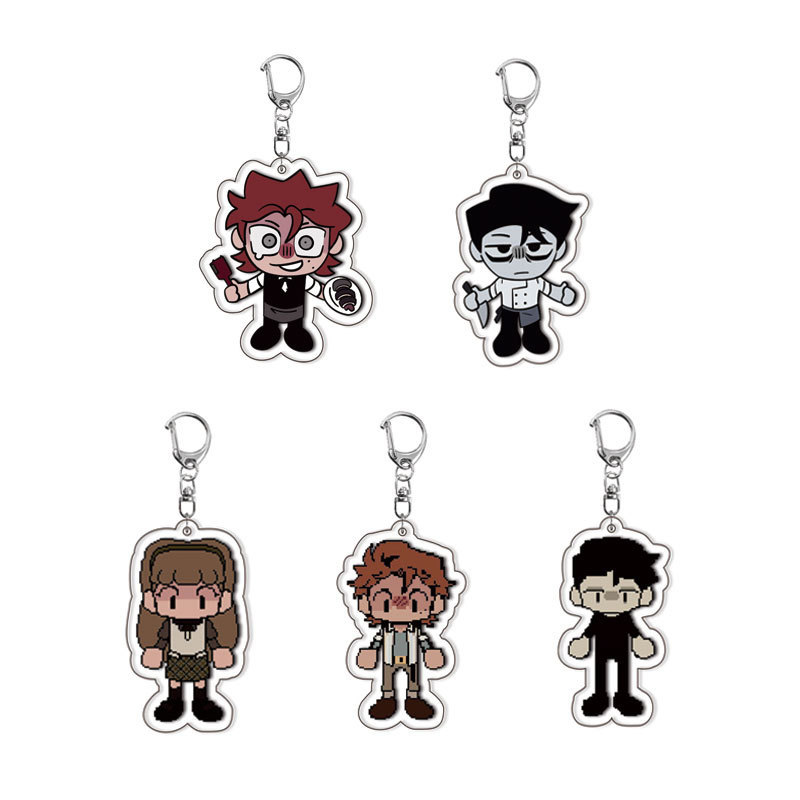 Vince Dead Plate Plushie Acrylic Key Carabiner Mặt dây chuyền