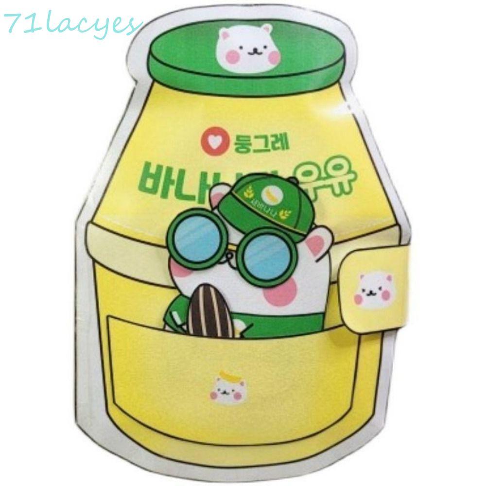 LACYES Hamster Banana Milk Quiet Book, Beanie Book Material Pack Sticker Book Banana Milk Quiet Book