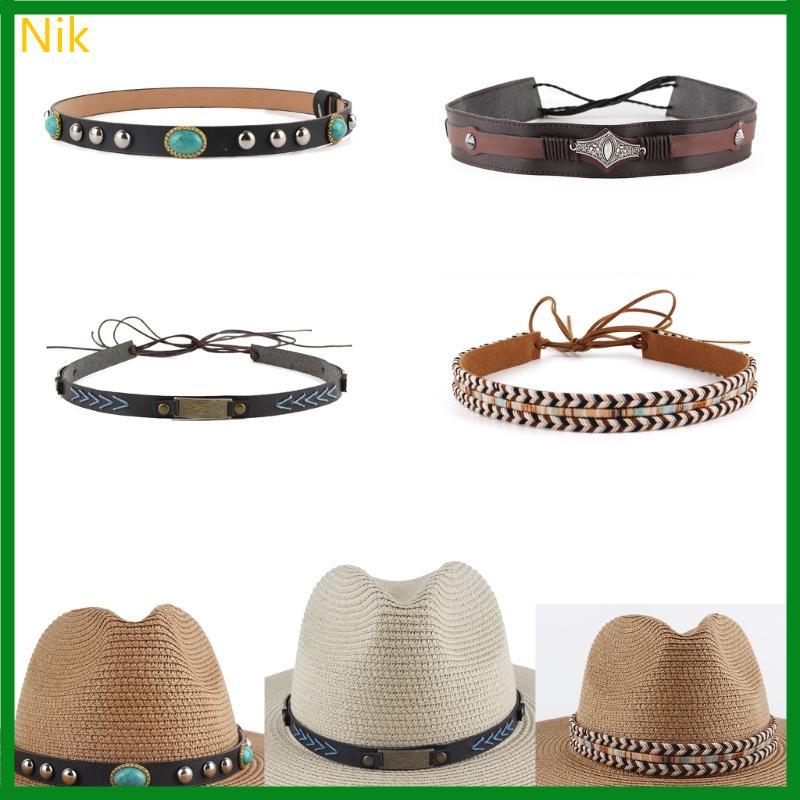 Nik Cowboy Hat Band Hat Band Western Hat Belt Bands Hạt Hat Band