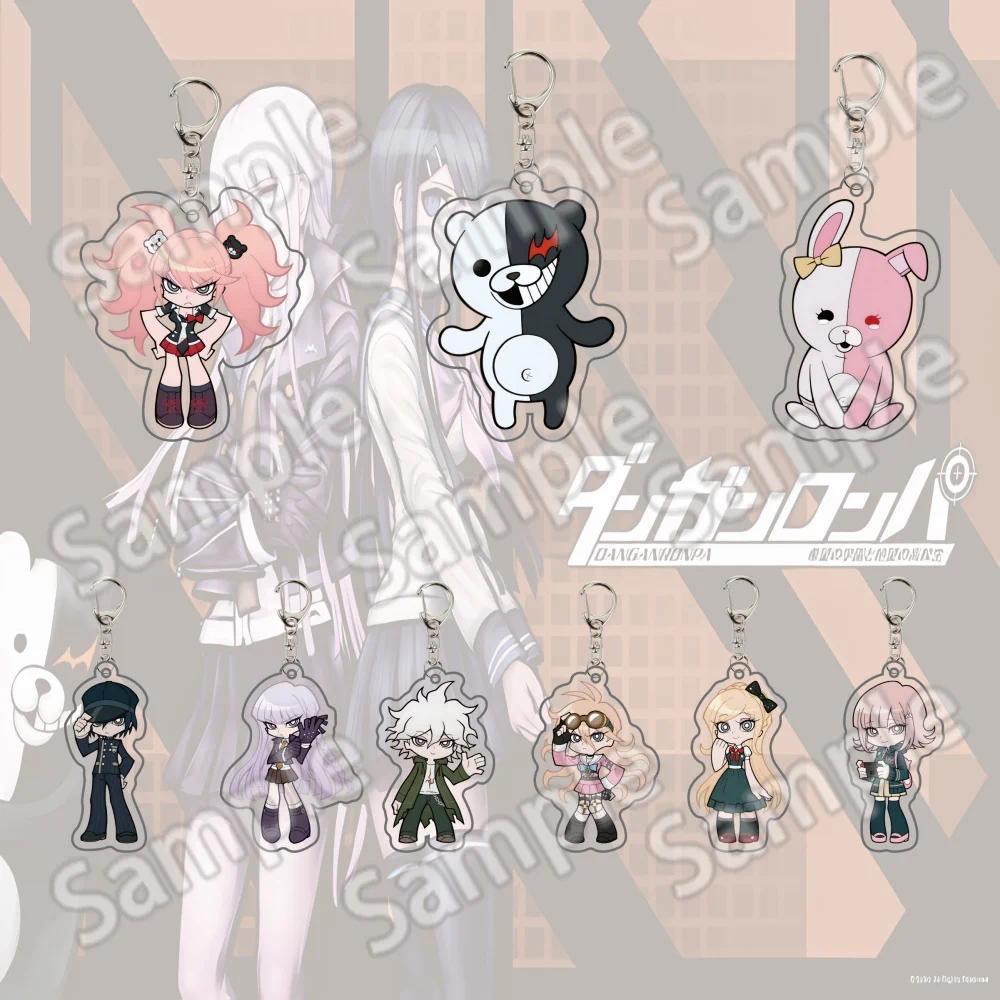 Móc Khóa Monokuma Danganronpa Naegi Makoto Anime Model Acrylic Bag Accessory Cute