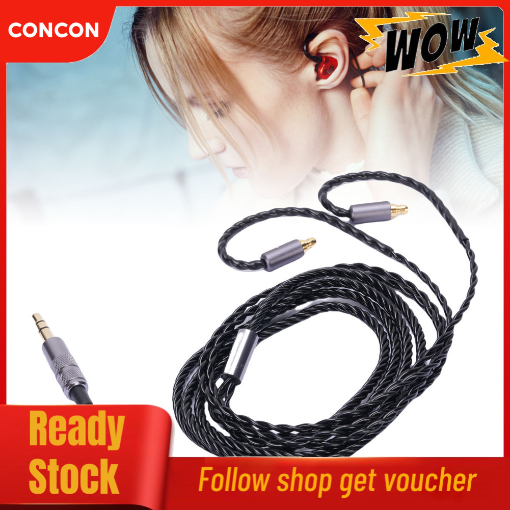 Concon Concon Cáp nối dài tai nghe 3,5mm Âm thanh Hi Fi Aux Tương thích với Tai nghe IE100 IE400 IE5