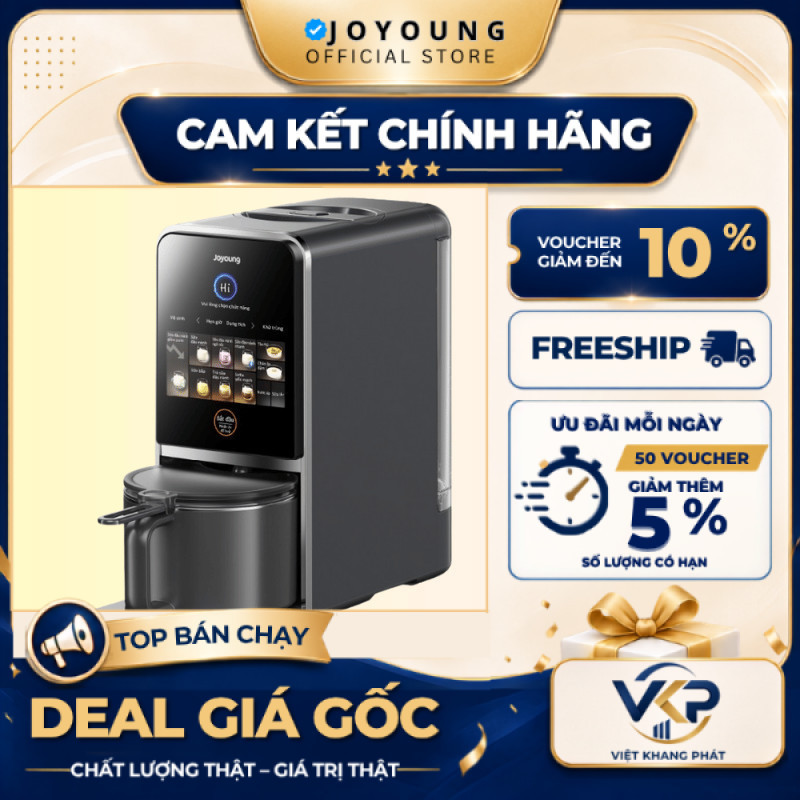 Máy nấu sữa hạt đa năng làm sạch tự động Joyoung JSCB-K7 PRO công nghệ khử Purin chuyên biệt - SHOP 