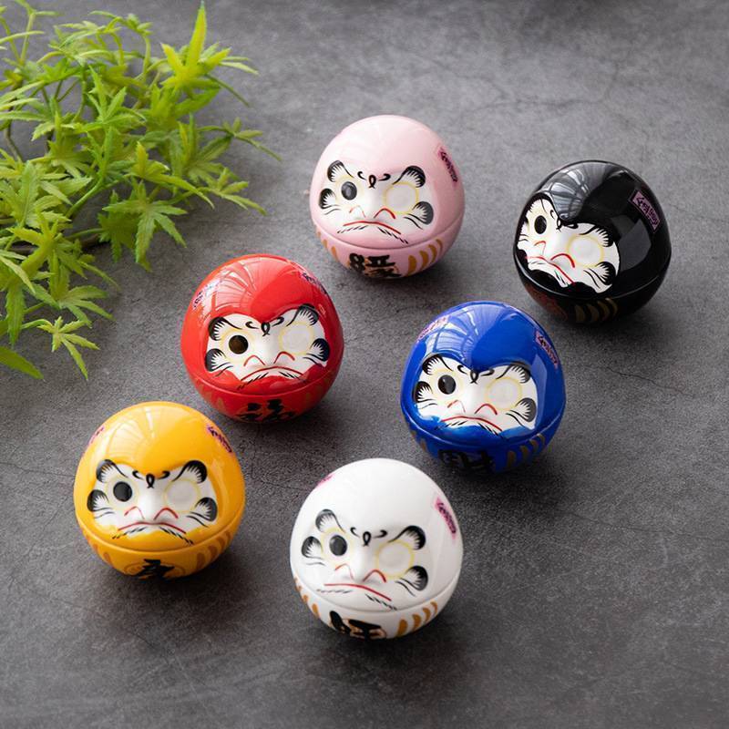Maud Gốm Daruma Tượng Daruma Daruma Tumbler Thủ Công Phong Cách Nhật Bản Luy Fortune Trang Trí Phong