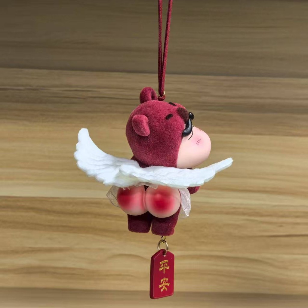 Dâu Mông Gấu Crayon Shin-Chan Thiên Thần Dâu Gấu Dễ Thương Shin-Chan Xe Treo Gương Chiếu Hậu Ô Tô Đổ