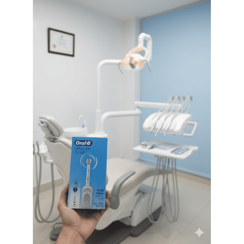 Oral -B  Bàn chài điện Oral-B Vitality Màu trắng chính hãng MỸ