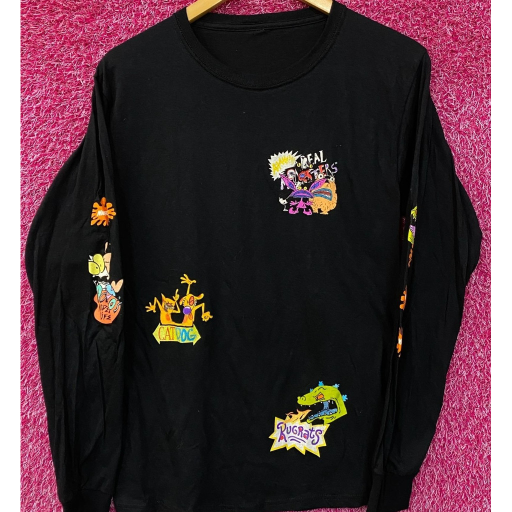 Áo thun dài tay cotton nguyên chất với họa tiết độc đáo từ Nick Channel