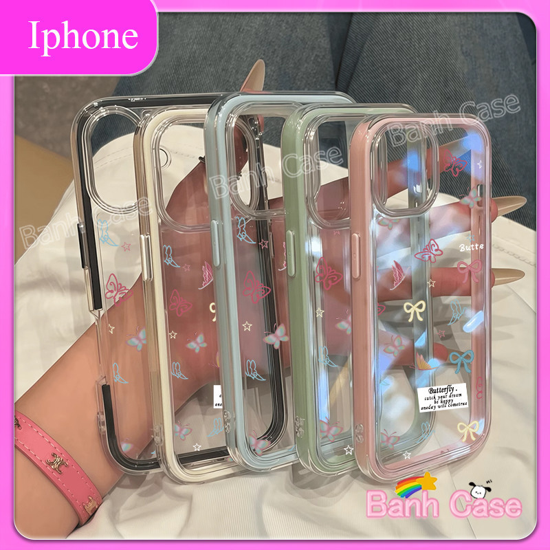 Ốp lưng iPhone Nơ nhiều màu cho iPhone 17 16 15 14 13 12 11 Pro ProMax Plus Ốp lưng silicon TPU mềm | BigBuy360 - bigbuy360.vn