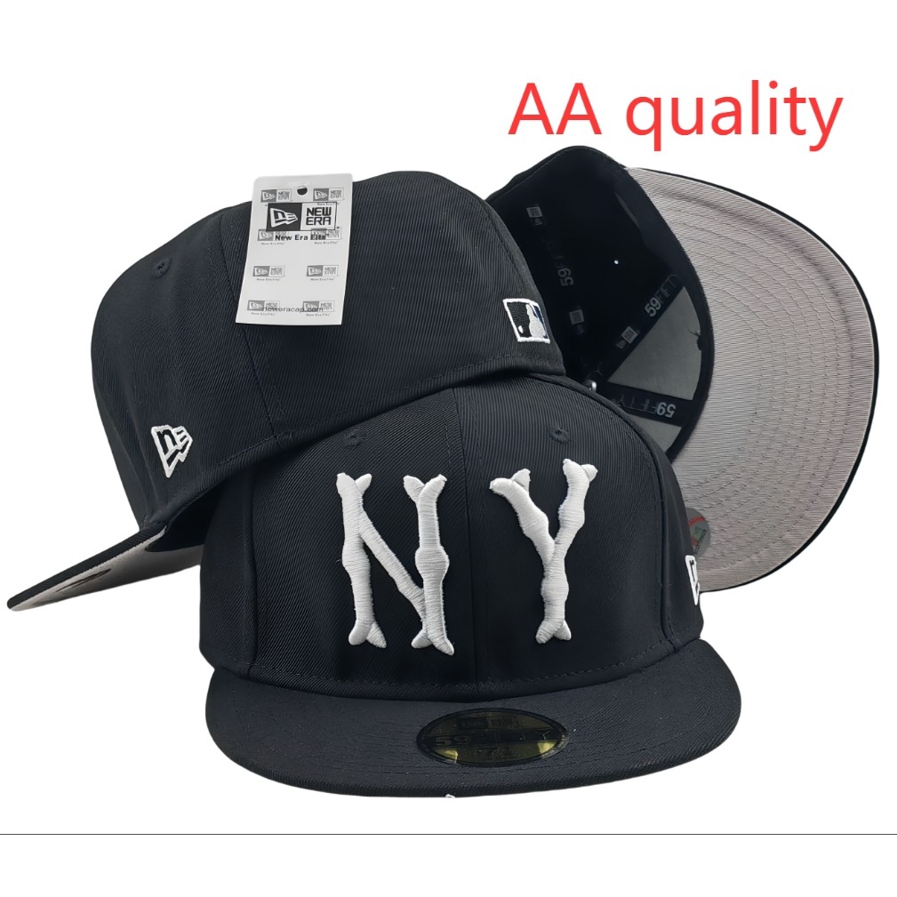 Mũ nón MLB 59FIFTY New Era của New York Yankees, thiết kế màu đen đơn giản, phù hợp mặc hàng ngày