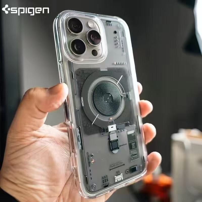 Ốp lưng SPG cho iPhone 17 Series Vỏ hai lớp có nam châm nhúng để giữ mạnh hơn / Ốp lưng IPhone 17 Pr