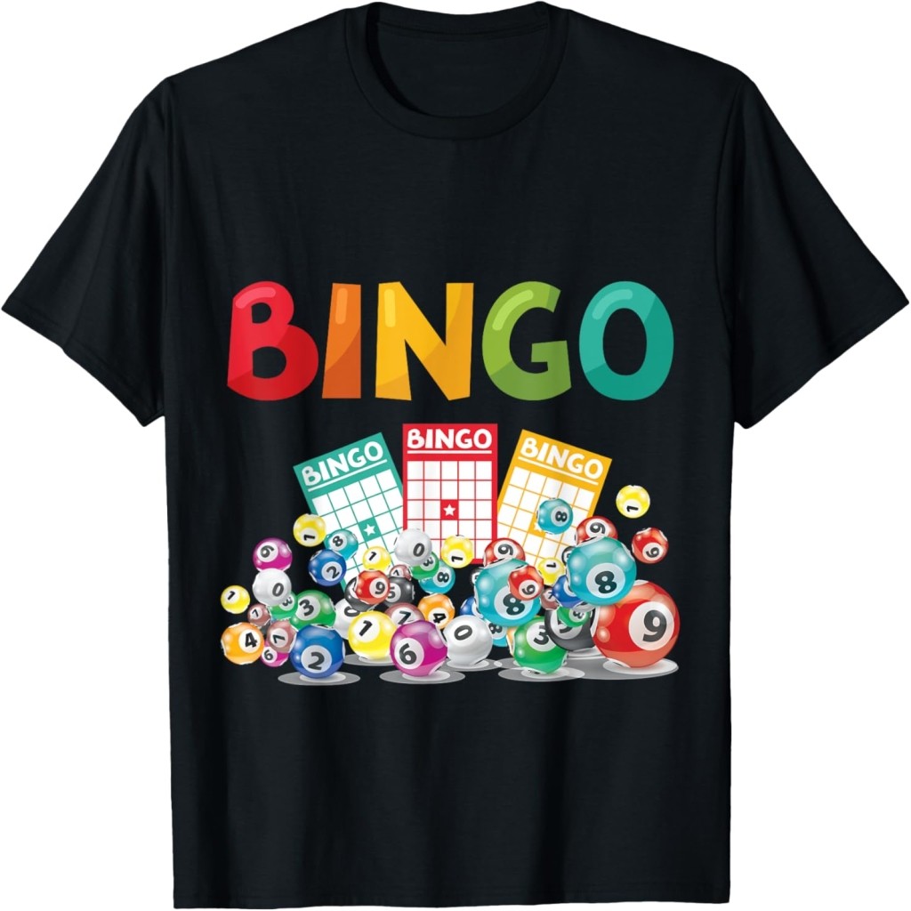 Áo thun Bingo - Bingo Cards, Lucky Number Funny Fun T-Shirt