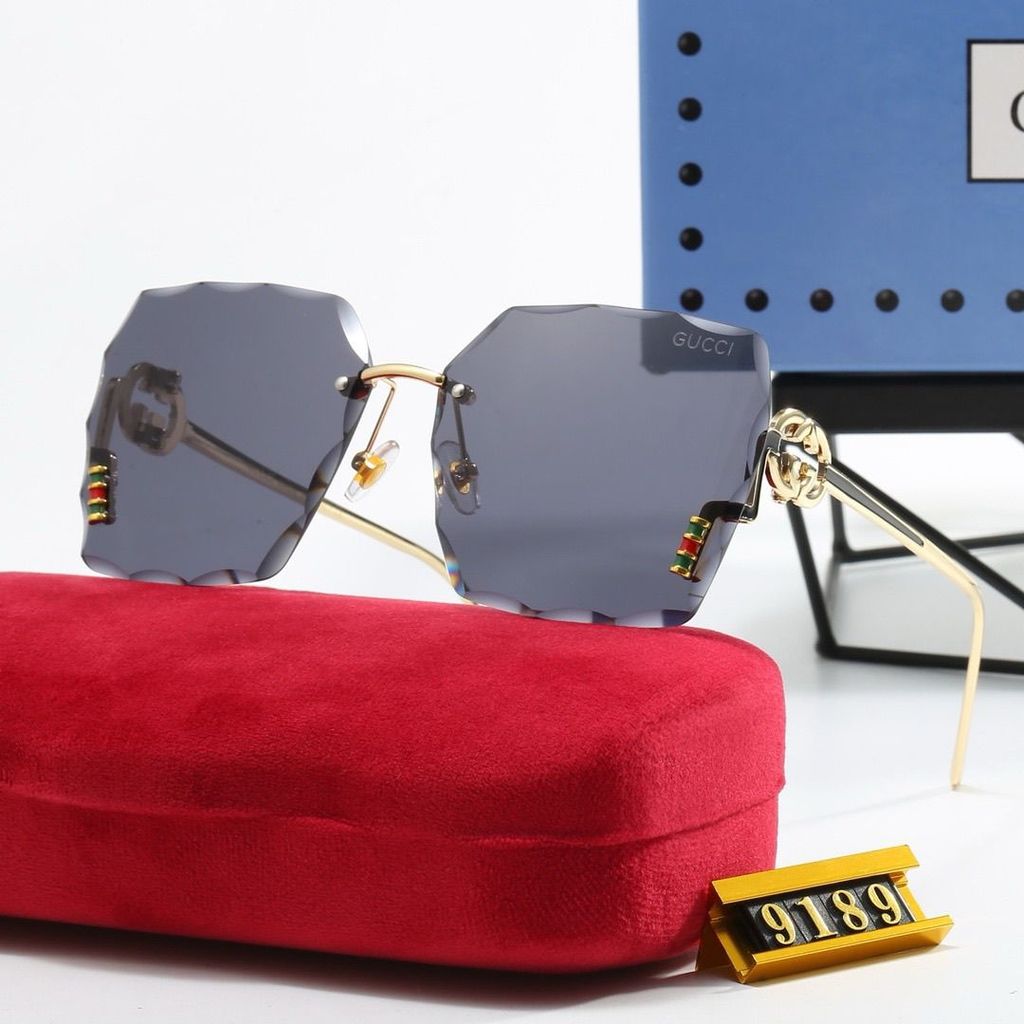 Kính râm Gucci màu đen cao cấp không khung, chống tia cực tím