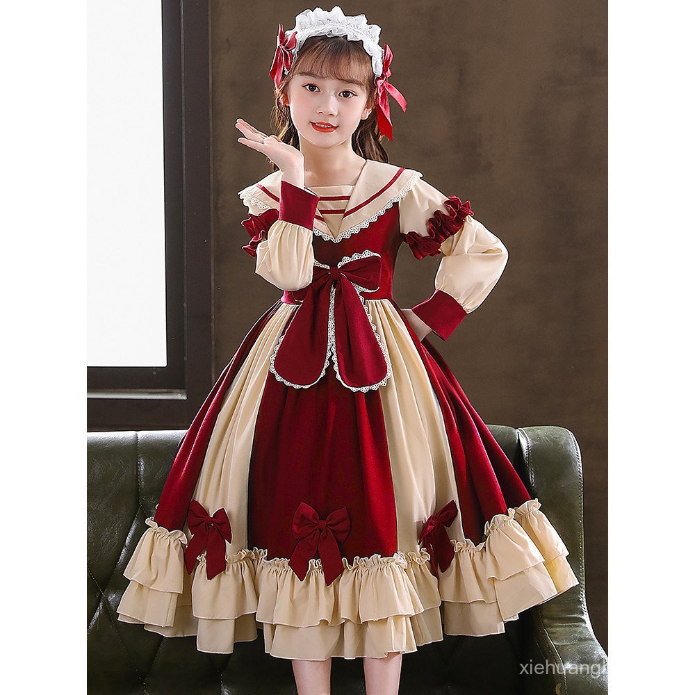Bé Gái lolita Đầm Công Chúa Thu Đông Đầm Bé Gái Đầm lolita Đầm Trẻ Em Quần Áo Sinh Nhật Đầm