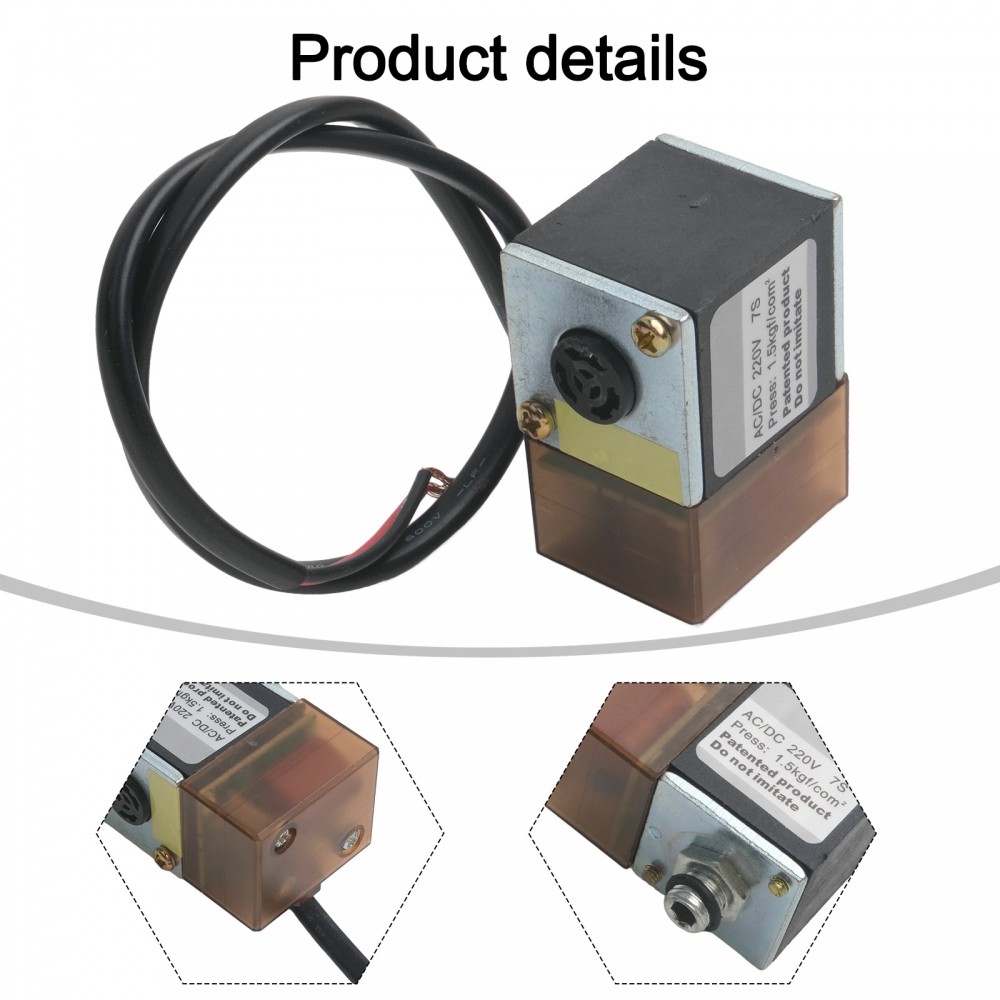 Air Compressor Solenoid Valve with External Wire and Check Valve for Smooth Flow