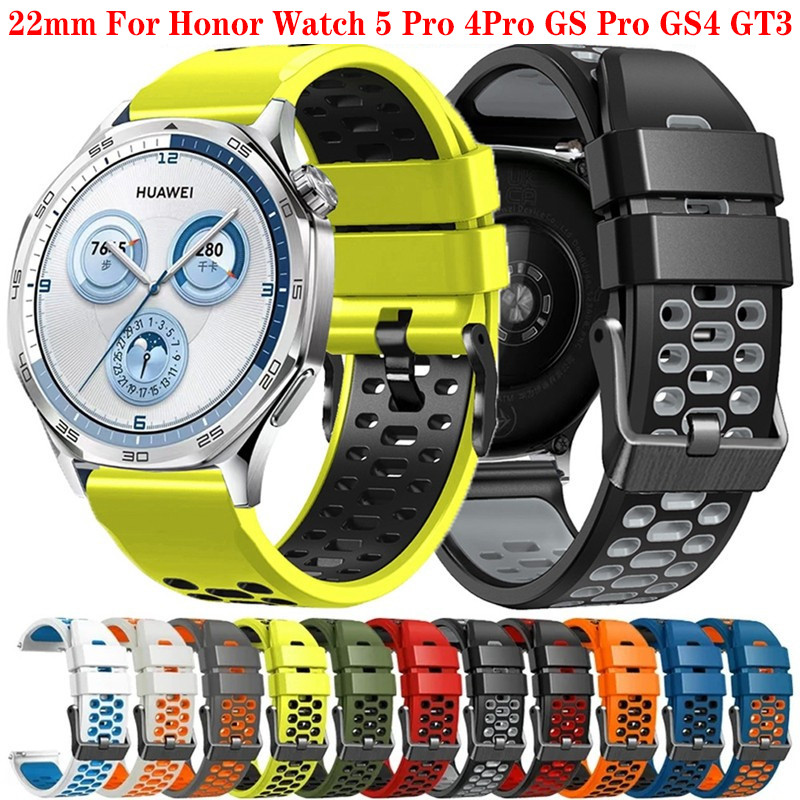 22mm Dây Silicon Cho Honor Watch 5 Pro 4Pro GS Pro GS4 GS3 Thể Thao Dây Đeo Đồng Hồ Phụ Kiện Vòng Ta