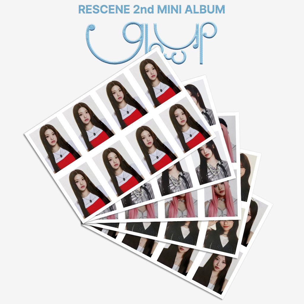 Kpop RESCENE Glow Up One Inch ID Photo ID Style Thẻ sưu tập REMINE
