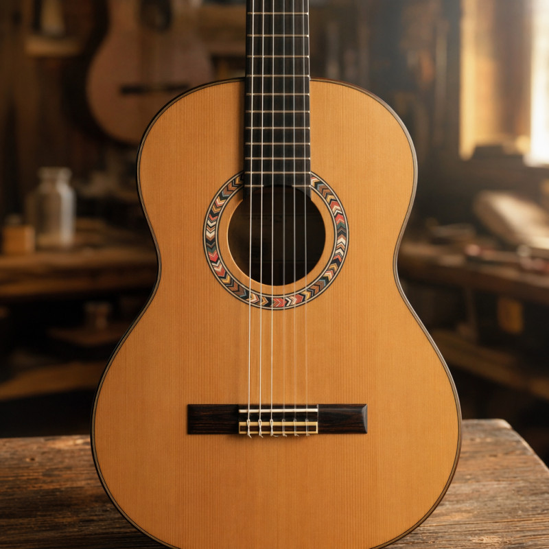 Đàn Guitar Dán Thân Thẳng Acoustic Inlay Inlay Trang Trí shaoyipin