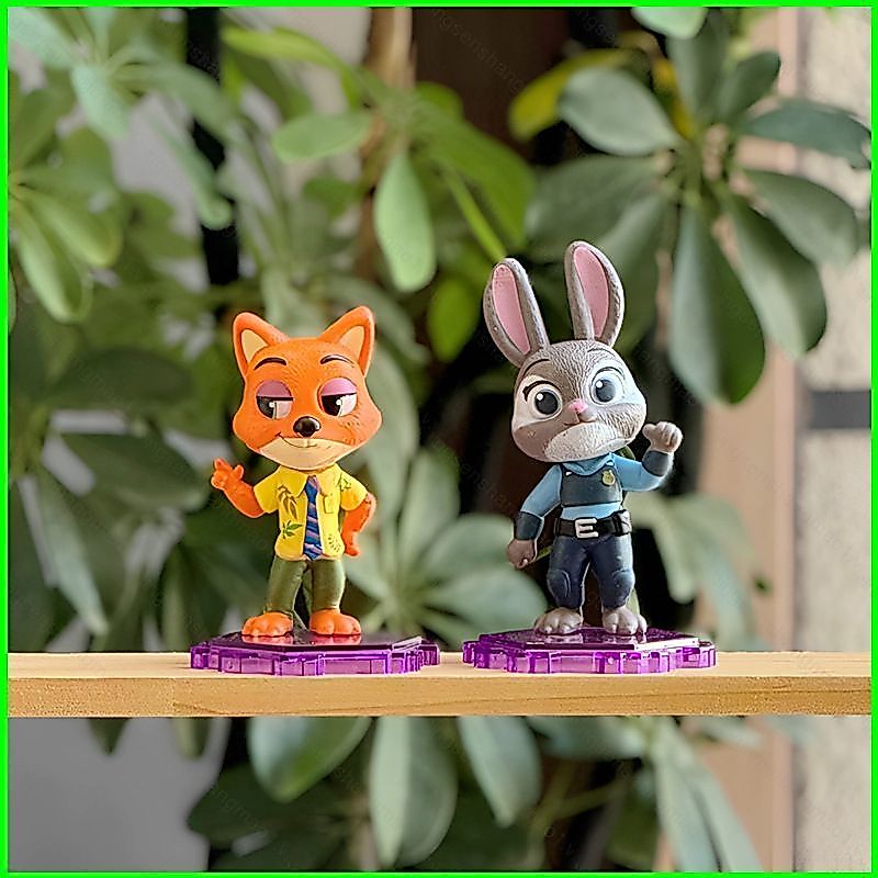 PS1 6 Cái / bộ Zootopia 2 Sĩ Quan Judy Nick FLSH Đồ Chơi Nhân Vật Mô Hình 9cm Hàng Hộp Bao Bì SP1