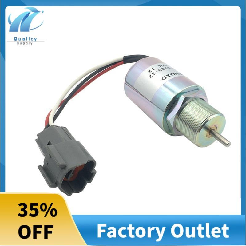 12v Dừng Solenoid PJ7415748 SA-3725-12 cho máy xúc EC13 EC15 EC15B EC20 EC20B EC25 EC30 EC35 EC45
