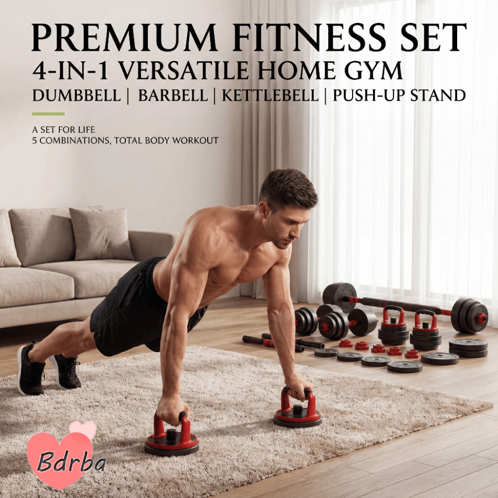 BDRBA Kettlebell Ball Sport Barbell, Spin Lock Cử tạ Push Up Dumbbell Set, Thiết bị tập thể dục có t