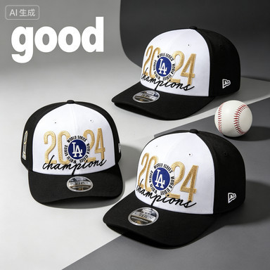 Kỷ nguyên mới Los Angeles Dodgers Mũ bóng chày, Mũ có thể điều chỉnh, World Series 2024 Champion 9SE