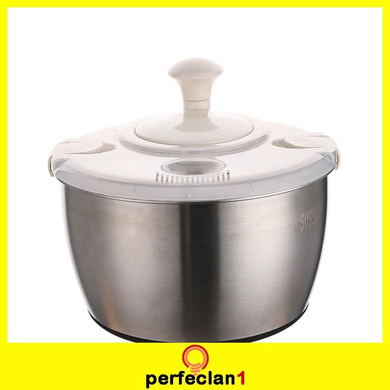Salad Spinner, Máy Giặt Salad, Máy Sấy Salad 5L Salad Spinner Và Giỏ Giặt Rau, Máy Xả Nước Trái Cây 