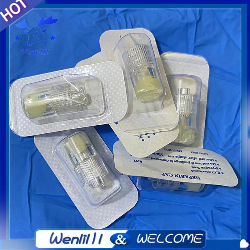 Heparin Caps IV Cannula dùng một lần cho chó mèo Thú cưng Đồ dùng thú y 100 chiếc Mũ Heparin