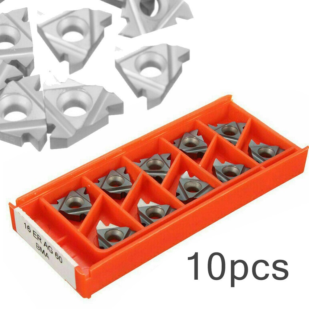 FUXING 10 Cái 16ER AG60 BMA Threading Chèn cacbua cho dụng cụ tiện