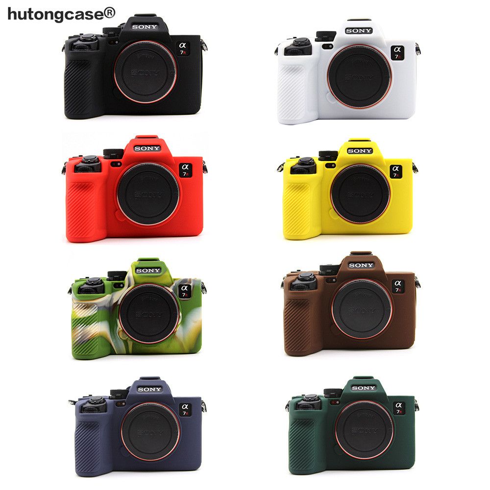 Đẹp Mềm Áo Giáp Silicon Túi Máy Ảnh Dành Cho Sony A7R V A7R5 ILCE-7RM5 Bảo Vệ Cơ Thể Da