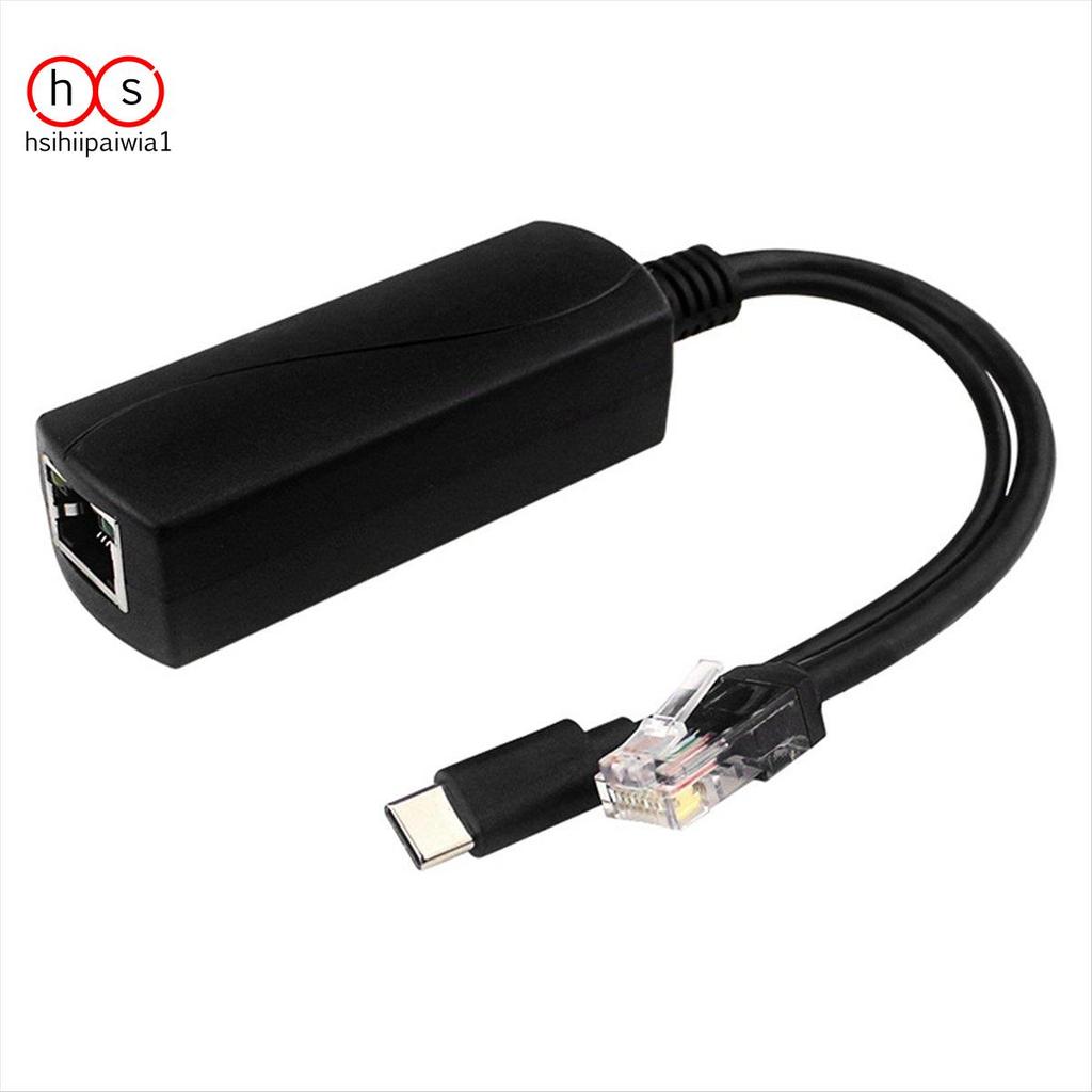 Bộ chia POE cho Raspberry Pi5 / 5 thế hệ 5V 4A Giao diện Type-C Gigabit Ethernet Power qua Ethernet 