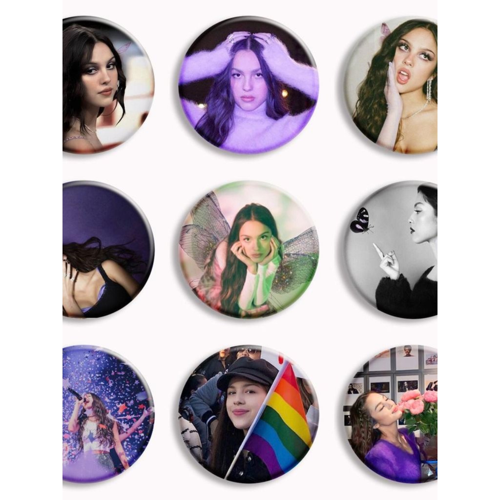 Huy hiệu hàng hóa Olivia phổ biến Olivia Rodrigo Olivia Rodrigo Tinplate Trâm Pin Non-Guanya