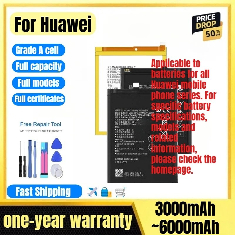Pin Cho Huawei P6 / P7 / P8 / Max / Lite / P9 / lite / Lite Mini / Lite Smart / plus / P10 / Plus / 